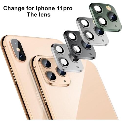 Phone Rear Camera Lens Protector Ring Cover Seconds Change for iPhone 11 Pro Max