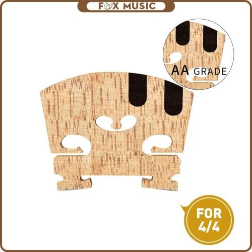 1PC-Master AA Grade Maple Violin Bridge 4/4 Violin Bridge With E A Ebony Inlay
