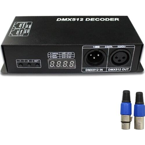 1 WS2801 WS2811 LPD6803 Digital Display DMX512 decorde 4 Channels for LED Light DC12V-24V