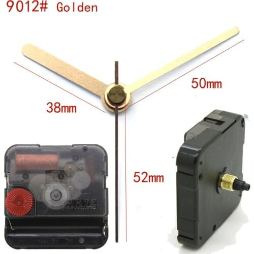 12888 6mm screw length movement Sweep With 9012# Golden Clock Hand Clock Accessory Quartz Movement Plastic DIY Clock Kits