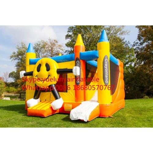 2016 Factory direct sales Inflatable slides,Inflatable castle.Smiley face castle KYBC-166