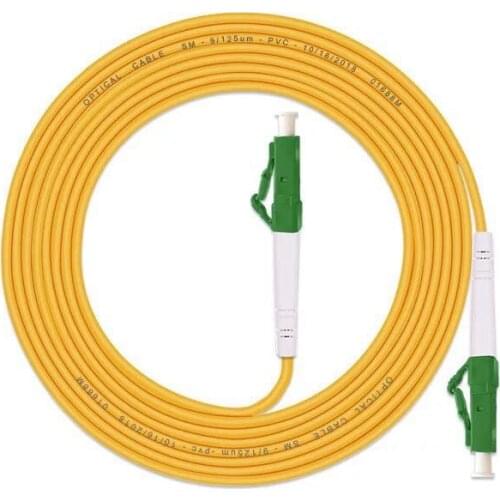 10 Pcs/bag LC APC to LC APC Simplex 3.0mm PVC Single Mode Fiber Patch Cable jumper Free shipping