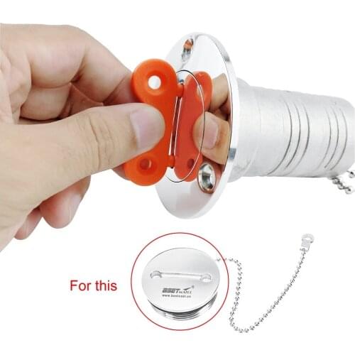 4PCS Nylon Fuel Gas Water Waste Diesel Tank Deck Fill Filler Spare Cap Key Replacement Plate Tool Boat Marine Yacht Accessories