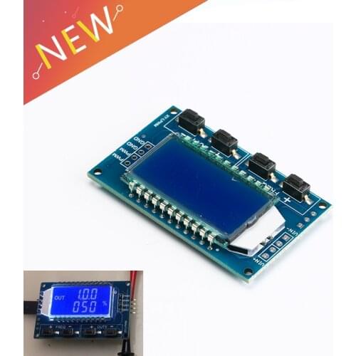 5Pcs/lot Signal Generator PWM Pulse Frequency Duty Cycle Adjustable Module LCD Display 1Hz-150Khz 3.3V-30V PWM Board Module