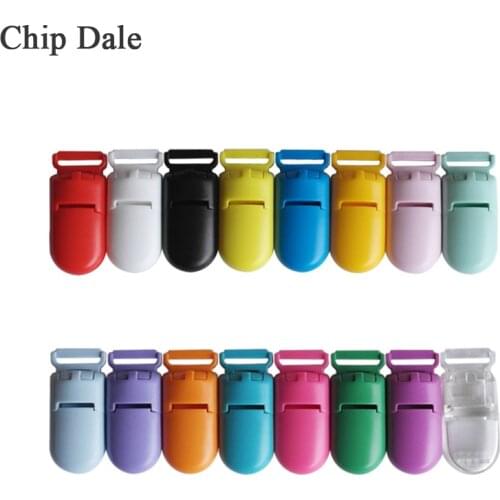 50/100pcs 15mm Candy Color Plastic Baby Pacifier Clips Crocodile Clip Nipples Holder Pacifier Clamp DIY Accessories