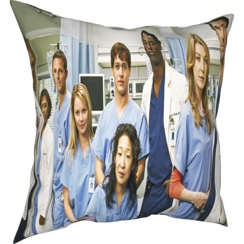 Grays Anatomy Cushions For Decor Linen 140X200 Cushions 50 X 50 Pillow With Anime Long Hypnosis Mic Pillow Cover Pillowcase