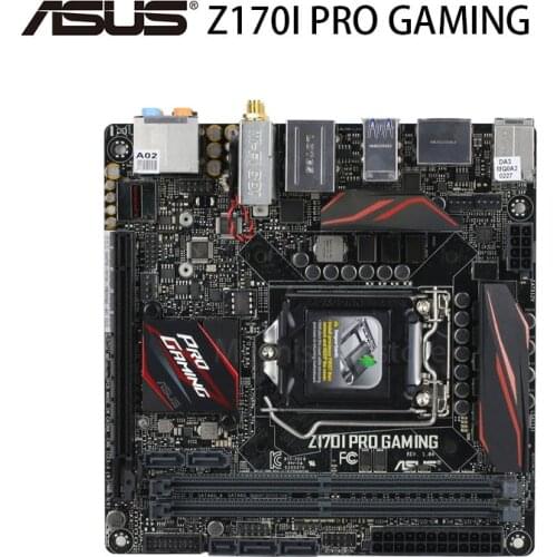 ASUS Z170I PRO GAMING LGA 1151 DDR4 M.2 32G Desktop Z170 Mainboard DDR4 Desktop Z170 Placa-mãe 1151 Overlocking HDMI-compatible