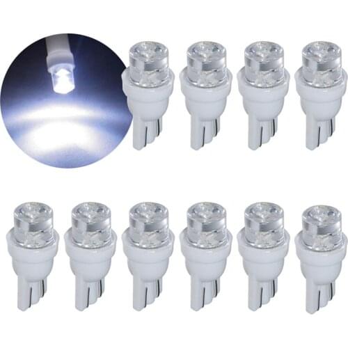New 10Pcs T10 Car Lights 194 168 SMD W5W Wedge Side Bulb Lamp Car LED Daytime Super Bright Low Consumption Running Lights#294295
