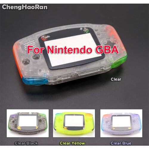 ChengHaoRan For GameBoy Advance GBA Console Dreamy Full Set Housing Shell Rubber Pads Button Screen Lens screws FOR GBA Dream