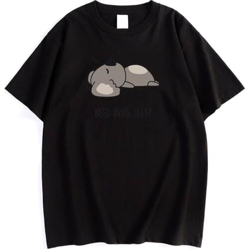 Little Bear Who Need More Sleep Printed Male T-Shirt Simplicity S-Xxxl Tshirts Cool Casual Tshirt Creativity O-Neck Mens Top