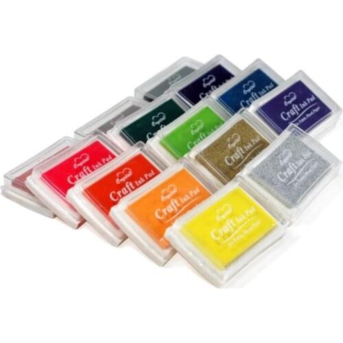 Nice color big craft Ink pad,Ink stamp pad,Inkpad set for DIY funny work,Free Shipping.wholesale JF