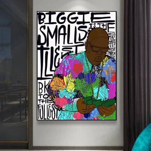 Graffiti Art Hip-hop Tupac Singer Canvas Painting 2Pac Rapper Posters and Prints Street Pop Art Wall Pictures Room Home Decor