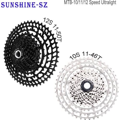 Mountain Bicycle Cassette 12V 11V Ultralight Bike Freewheel 11 12 Speed 11-46T/50T/52T cassete MTB bike bicycle parts