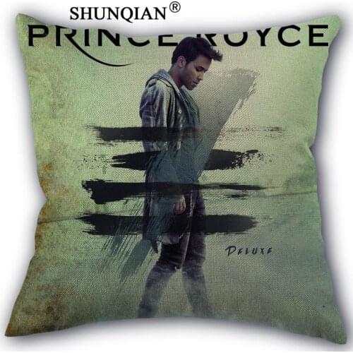 Prince royce Pillowcase Cotton Linen Square Zippered Pillow Cover Unique Design Customize Your Picture 45x45cm one side
