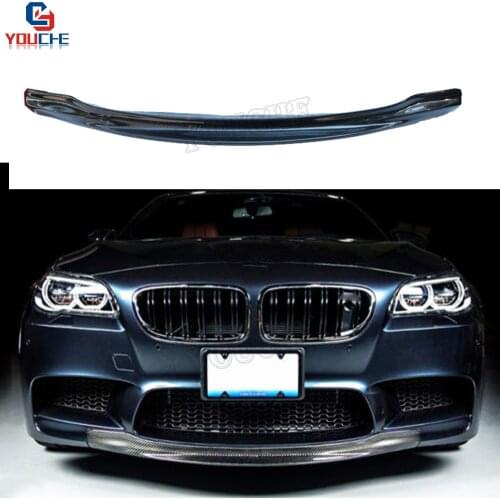 F10 M5 Carbon Fiber Front Bumper Lip For BMW 5 Series M5 2010 - 2017 RKP Style Real M5 Bumper Splitter Lid Spoiler