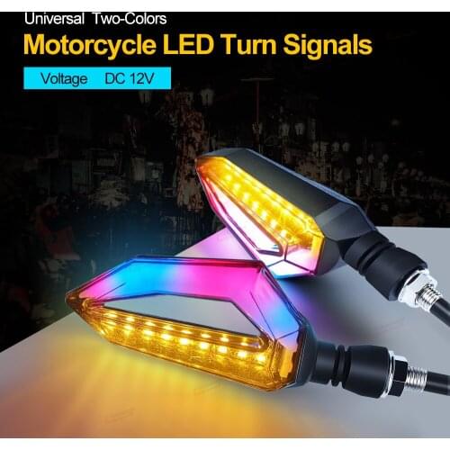 Motorcycle Turn Signals LED Universal Flexible Blinker Lamp Indicators Flasher Lamp For Motorbike E-bike Scooter Accessories