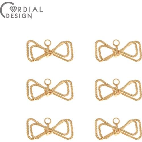 Cordial Design 50Pcs 8*16MM Jewelry Accessories/Hand Made/Genuine Gold Plating/DIY/Earrings Making/Jewelry Findings & Components
