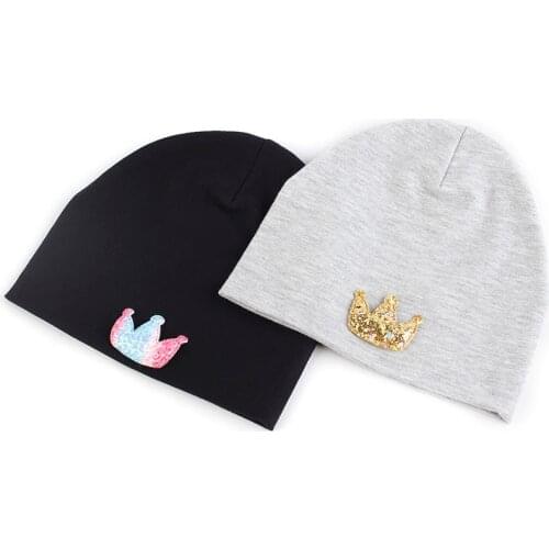 Lovely Baby 0-3 Month Toddler Kids With Crown Love Cotton Beanie Caps Boys Girls Soft Warm Hat Breathable Beanies Infant Hat