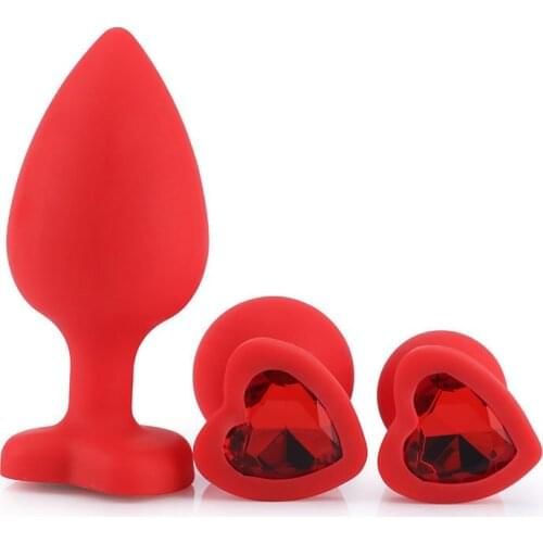 OLOEYSilicone back court heart-shaped butt plug suppliesGPoint anal plug sexual health care adult sex product wholesale delivery