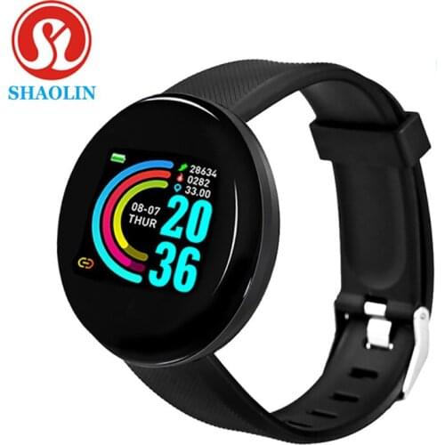 Smart Watch Blood Pressure Heart Rate Monitor Waterproof Bluetooth Round Fitness Tracker Smart Band Bracelet PK D13 D20 Y68