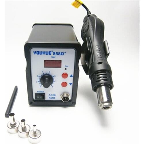 Hot air station Electric soldering station BGA Rework Station Blow Dryer Welding Tool 858D plus for PCB SMD Repair solder