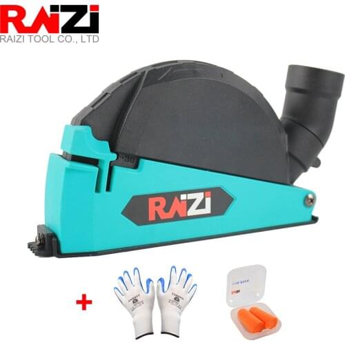 Raizi angle grinder cutting dust shroud kit cover tools for dry cutting dust collection on tile granite marble stone