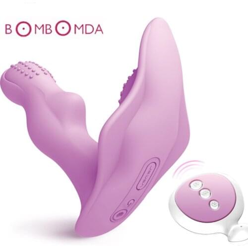 Wearable Butterfly Dildo Vibrator Adult Sex Toys for Women G Spot Clitoris Stimulator Wireless Remote Control Vibrator Panties