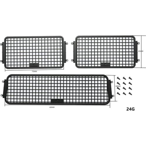 Car Side/Rear Window Mesh Protective Net Guards for 1/10 Trx-4 Ford bronco RC Car Accessories