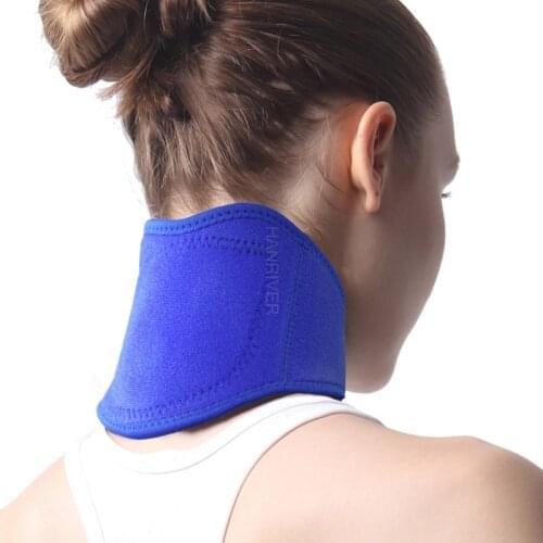 1PCS Tourmaline Neck Belt Self-heating brace magnetic Therapy Wrap Protect band Neck Support Massager belt Health Care