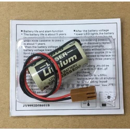 10pcs Original CR17335SE(3V) CR17335SE CR17335 CR2/3A 3V PLC Lithium Battery with plugs / connectors Free Shipping