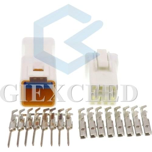 2 Sets 8 Pin 08R-JWPF-VSLE 08T-JWPF-VSLE Waterproof Connector Cable Socket For Rearview Mirror Heating Plug