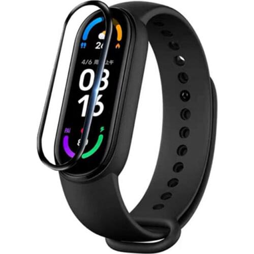 3D Curved Edge Full Soft Clear Protective Film Smartband Cover For Xiaomi Mi Band 5/6 Band6 Miband6 LCD Screen Protector Guard