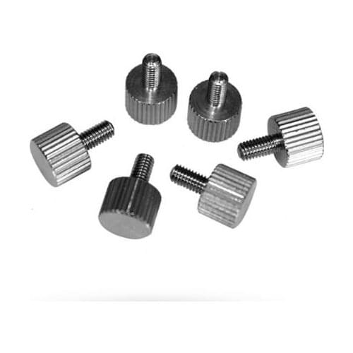 5pcs M3 M4 small head thumb screws flat knurled bolts 8mm head diameter 6mm thickhess stainless steel male screw 5mm-50mm length