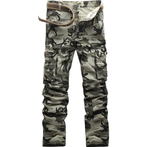 City Tactical Cargo Pants Men Combat SWAT Army Military Cotton Many Tactical Pants Male Camo Jogger Casual Mens Cargo Pants Cot