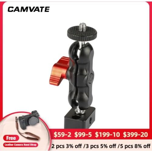 CAMVATE 1/4"-20 Male Ball Head With Extension Lump For DJI Ronin S Gimbal Stabilizer C2041