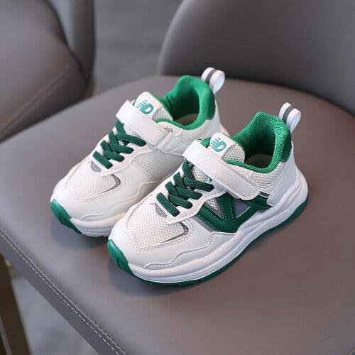 Children Running Shoes Black Pink Mesh Breathable Sport Kids Shoes Spring Autumn Soft Soles Casual Boys Sneakers Baby Girl Shoes