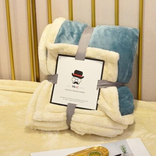 Flannel Fluffy Blanket for Bed Sofa Warm Bedspread Baby Bedding Coverlet Soft Lightweight