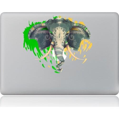 Graffiti elephant head Vinyl Decal Laptop Sticker for macbook Pro Air 13 inch Cartoon laptop Skin shell for mac book