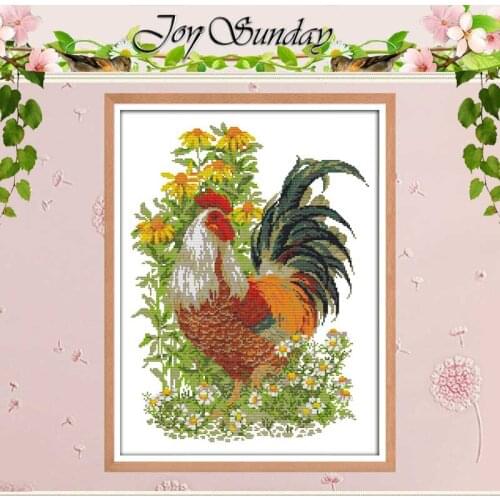Rooster Painting counted Cross Stitch 11CT 14CT Cross Stitch Set Wholesale DIY Animals Cross-stitch Kit Embroidery Needlework