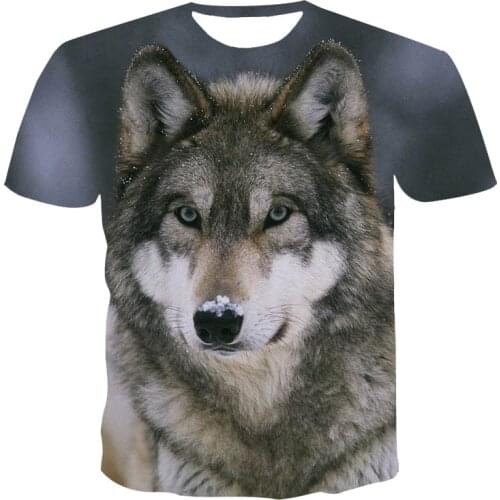 2021 Summer Men Funny 3D T Shirt Hipster Unisex Adults O'Neck Short Sleeve Breathable Cartoon Animal Oversized Tops & Tees