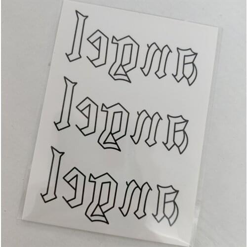 Fashion Letter Temporary Tatoo Sticker Waterproof Fake Tattoo Flowers Autumn Large Size Tattoos Hand Foot Tatouage for Men Woman