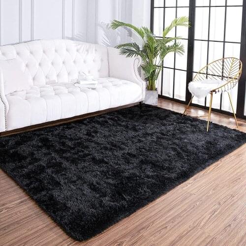 Soft Fluffy Rug Modern Shag Area Rugs for Bedroom Luxury Velvet Plush Carpet for Long Hair Decorative Home Carpet Kid Play Mats