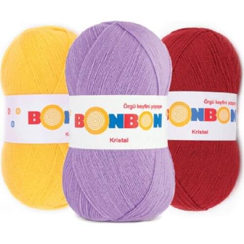 Nako Bonbon Crystal fiber thread Yarn Rope do-it-yourself knitting yarn 100% Acrylic 100 gr 475 m cheap ip fast shipping