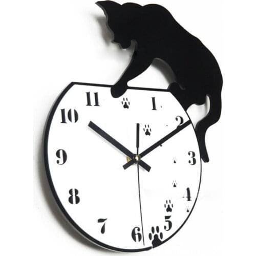 Vintage wall clock Classic design diy clocks reloj de pared acrylic Study stickers quartz watch living room horloge murale