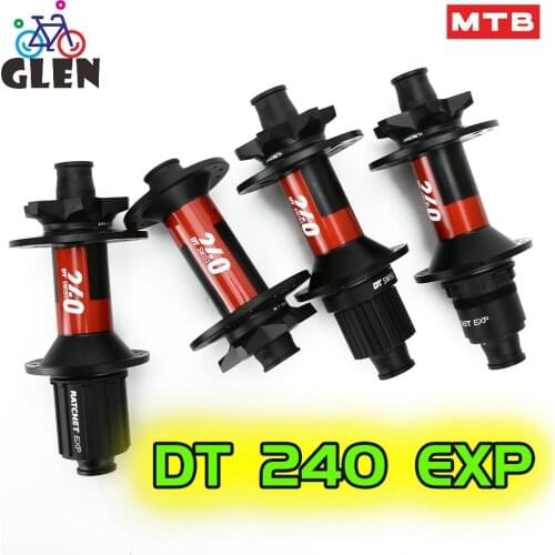 New 2020 Original DT Swiss 240EXP MTB Bike Straight Pull Hubs 32H 6 Nail Disc Brake Front 9 15*100 110 Rear 142 148 Hub
