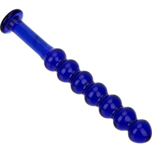 OLO 7 Beads Fake Penis Glass Dildo Sex Toys for Women Men Prostate Massage Crystal Balls Anal Plug Butt Plug Sex Shop