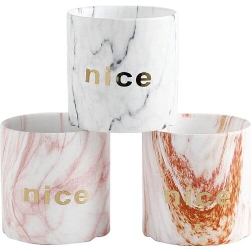 European style fleshy flowerpot ceramic small size water transfer printing simple artistic personality fleshy potted green