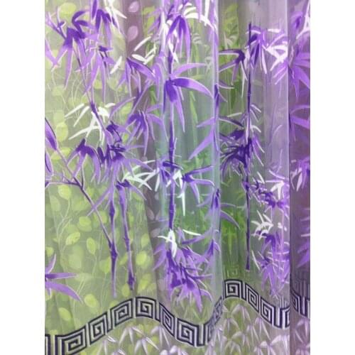 CS 132 Creative Floral Print Sheer Curtain fabric Panel Window Balcony Tulle Room Divider Scarf Curtain fabric #74275