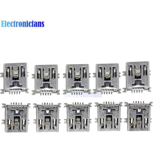 20PCS Mini USB SMD 5 Pin Female Mini B Socket Contor Plug