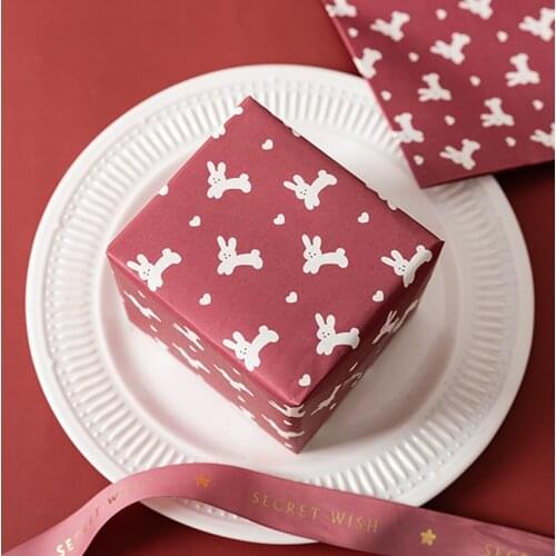 Christmas New Year Gift Wrap Paper Material Large Size Birthday Gift Package Bouquet Student Book Cover Paper